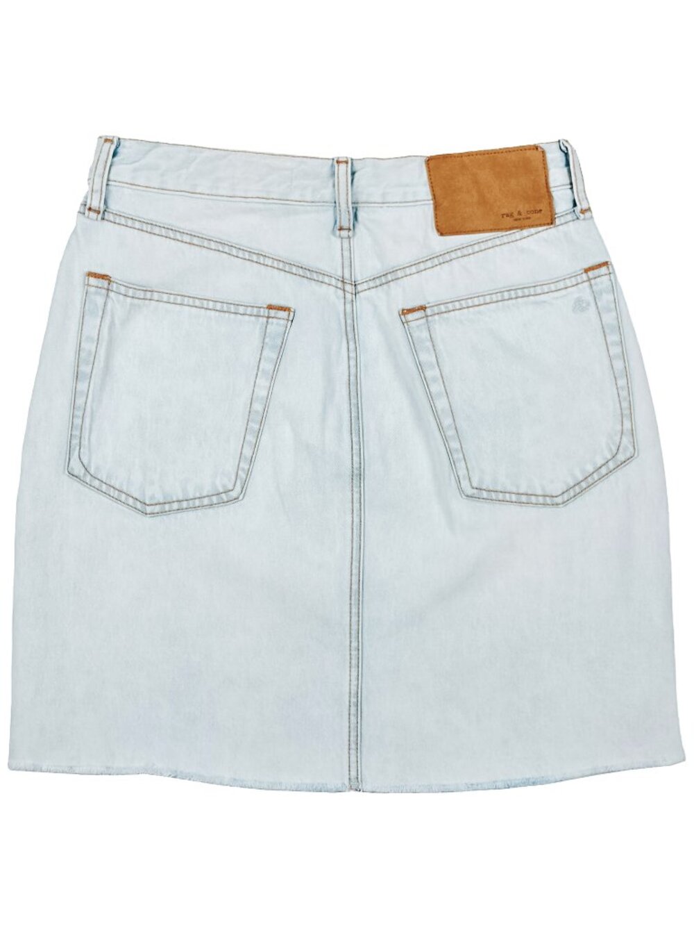 Rag & Bone High Rise Raw Hem Mini Skirt 28 Primrose WDD22S1B31K3 - Picture 4 of 12